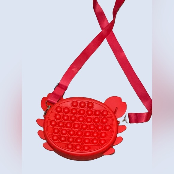 Pop It Purse- Red Crab for Women’s/Girls, Fidget Crossbody Bag- NWOT - Picture 6 of 7
